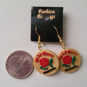 Mexican earrings - De la Rosa mazapán